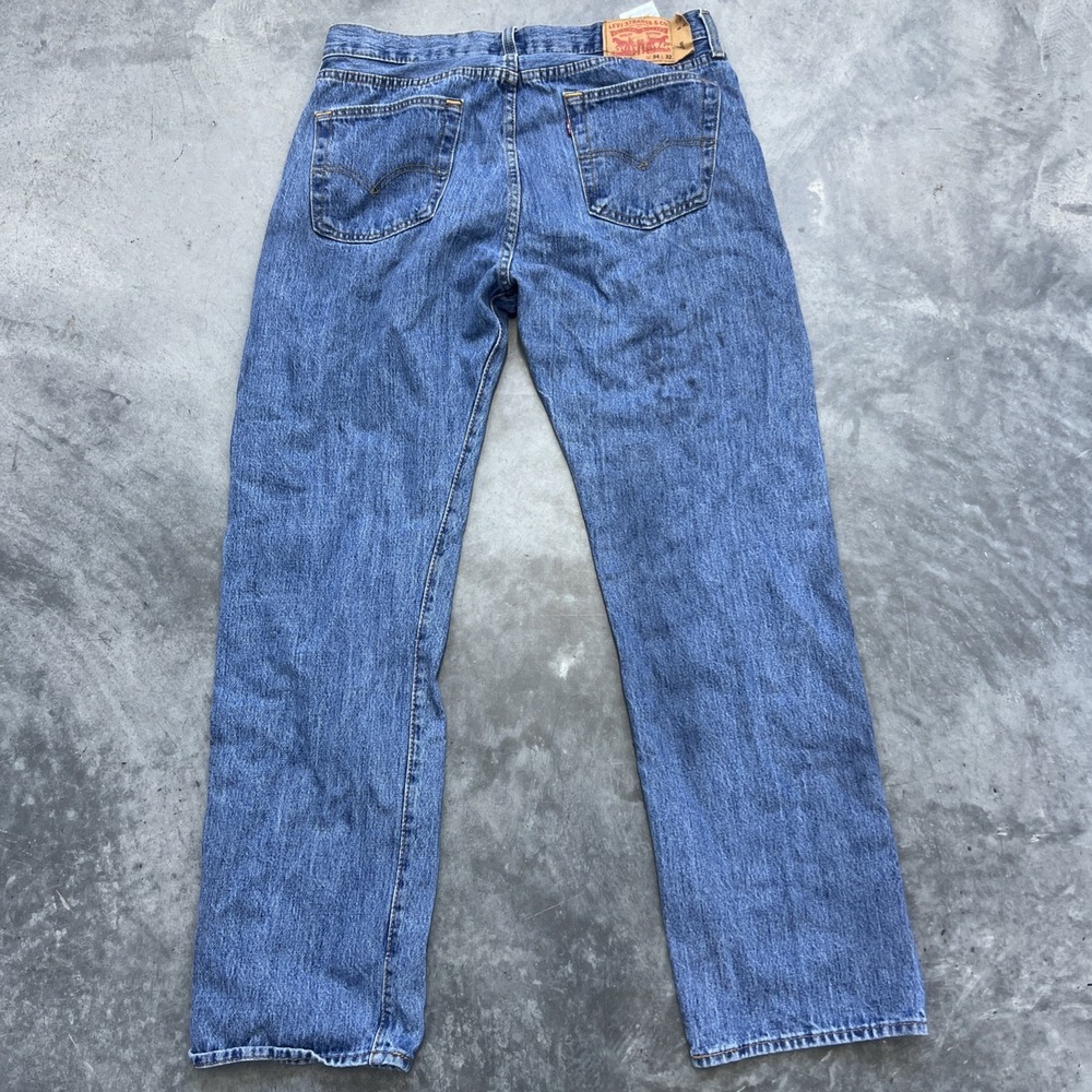 Levis 501 34x32 Denim Button Flys Jeans